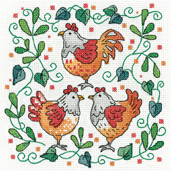 Three French Hens Karen Carter Collection